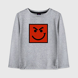 Лонгслив хлопковый детский BON JOVI HAVE A NICE DAY SMILE LOGO, цвет: меланж