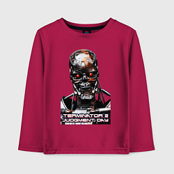 Лонгслив хлопковый детский Terminator T-800, цвет: маджента