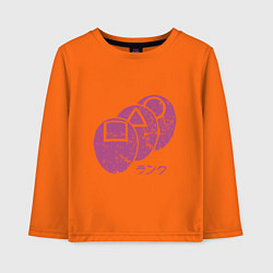Лонгслив хлопковый детский Violet Game, цвет: оранжевый