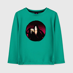 Лонгслив хлопковый детский Банкай Унаханы Блич, цвет: зеленый