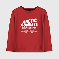 Лонгслив хлопковый детский Arctic Monkeys, группа, цвет: красный