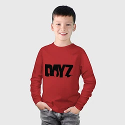 Лонгслив хлопковый детский DayZ, цвет: красный — фото 2