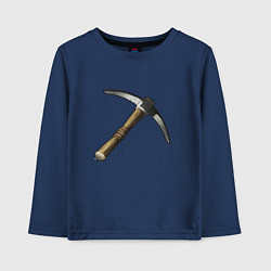 Лонгслив хлопковый детский Кирка из Раста, цвет: тёмно-синий