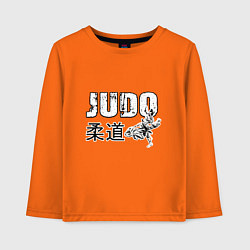 Лонгслив хлопковый детский Style Judo, цвет: оранжевый