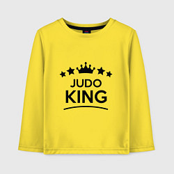 Лонгслив хлопковый детский Judo king, цвет: желтый