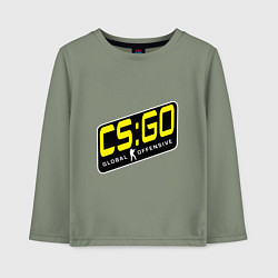 Лонгслив хлопковый детский CS:GO Новая эра, цвет: авокадо