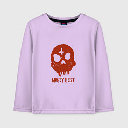 Детский лонгслив Money Heist Skull