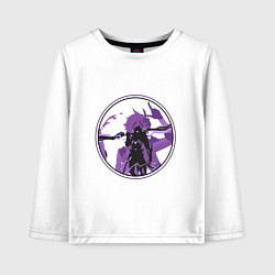 Лонгслив хлопковый детский ТартальяTartaglia Genshin Impact, цвет: белый