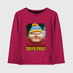 Лонгслив хлопковый детский Eric Cartman 3D South Park, цвет: маджента