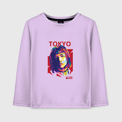Лонгслив хлопковый детский Tokyo - La Casa De Papel, цвет: лаванда