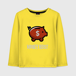 Лонгслив хлопковый детский Money Heist Pig, цвет: желтый