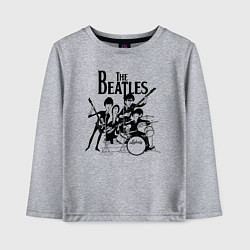 Лонгслив хлопковый детский Крутая Ливерпульская четвёрка!, цвет: меланж