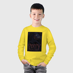 Лонгслив хлопковый детский Poster Poppy Playtime, цвет: желтый — фото 2