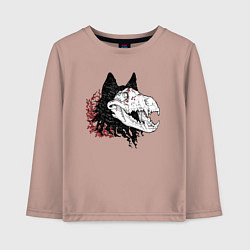 Детский лонгслив Fashionable avant-garde wolf