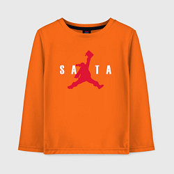 Лонгслив хлопковый детский AIR SANTA - ЭЙР САНТА, цвет: оранжевый