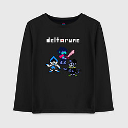 Лонгслив хлопковый детский Deltarune Дельтарун, цвет: черный