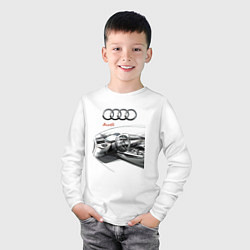 Лонгслив хлопковый детский Audi salon concept, цвет: белый — фото 2
