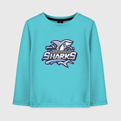 Детский лонгслив Wilmington sharks -baseball team