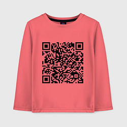 Детский лонгслив QR-код Скала Джонсон