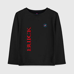 Лонгслив хлопковый детский Buick Emblem Logo, цвет: черный