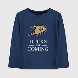 Детский лонгслив Ducks Are Coming, Анахайм Дакс, Anaheim Ducks