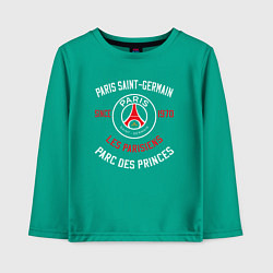 Лонгслив хлопковый детский PARIS SAINT - GERMAIN ПСЖ ФУТБОЛ, цвет: зеленый