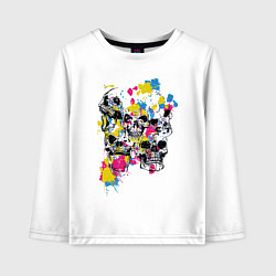 Детский лонгслив Color & Skulls