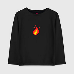 Детский лонгслив 8 Bit Digital Fire