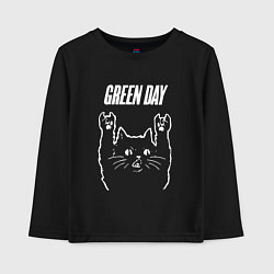 Детский лонгслив Green Day Рок кот