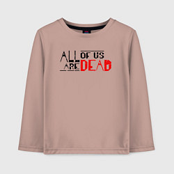 Детский лонгслив All Of Us Are Dead English Logo