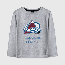 Детский лонгслив Colorado Avalanche are coming , Колорадо Эвеланш