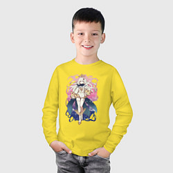 Лонгслив хлопковый детский Взрослая Паймон, цвет: желтый — фото 2