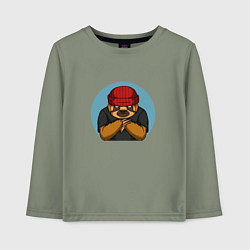 Детский лонгслив Ленивец бандит