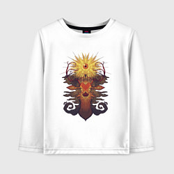 Лонгслив хлопковый детский Новое просветление, цвет: белый