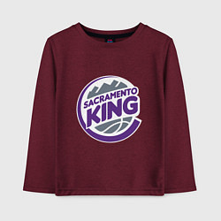 Детский лонгслив Sacramento King