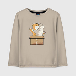 Лонгслив хлопковый детский Catanic, цвет: миндальный