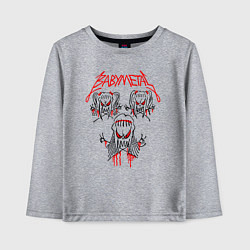 Лонгслив хлопковый детский BABYMETAL бебиметал, цвет: меланж