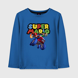 Детский лонгслив Марио и Луиджи гонщики Super Mario