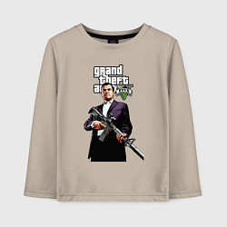 Лонгслив хлопковый детский GTA 5 Mafia, цвет: миндальный