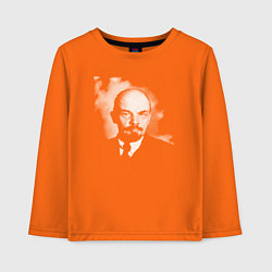 Лонгслив хлопковый детский Владимир Ленин, цвет: оранжевый