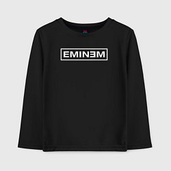 Лонгслив хлопковый детский Eminem ЭМИНЕМ, цвет: черный