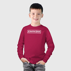 Лонгслив хлопковый детский Eminem ЭМИНЕМ, цвет: маджента — фото 2