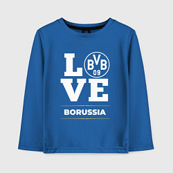 Лонгслив хлопковый детский Borussia Love Classic, цвет: синий