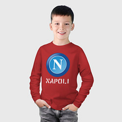 Лонгслив хлопковый детский SSC NAPOLI Napoli, цвет: красный — фото 2