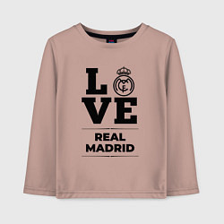 Детский лонгслив Real Madrid Love Классика