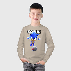 Лонгслив хлопковый детский Sonic the Hedgehog 2, цвет: миндальный — фото 2