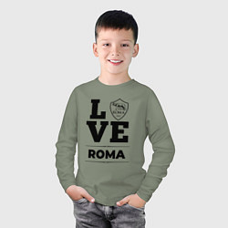 Лонгслив хлопковый детский Roma Love Классика, цвет: авокадо — фото 2