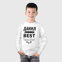 Лонгслив хлопковый детский ДАНИЛ BEST OF THE BEST, цвет: белый — фото 2