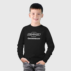 Лонгслив хлопковый детский CHEVROLET Chevrolet, цвет: черный — фото 2