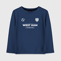 Детский лонгслив West Ham Форма Чемпионов